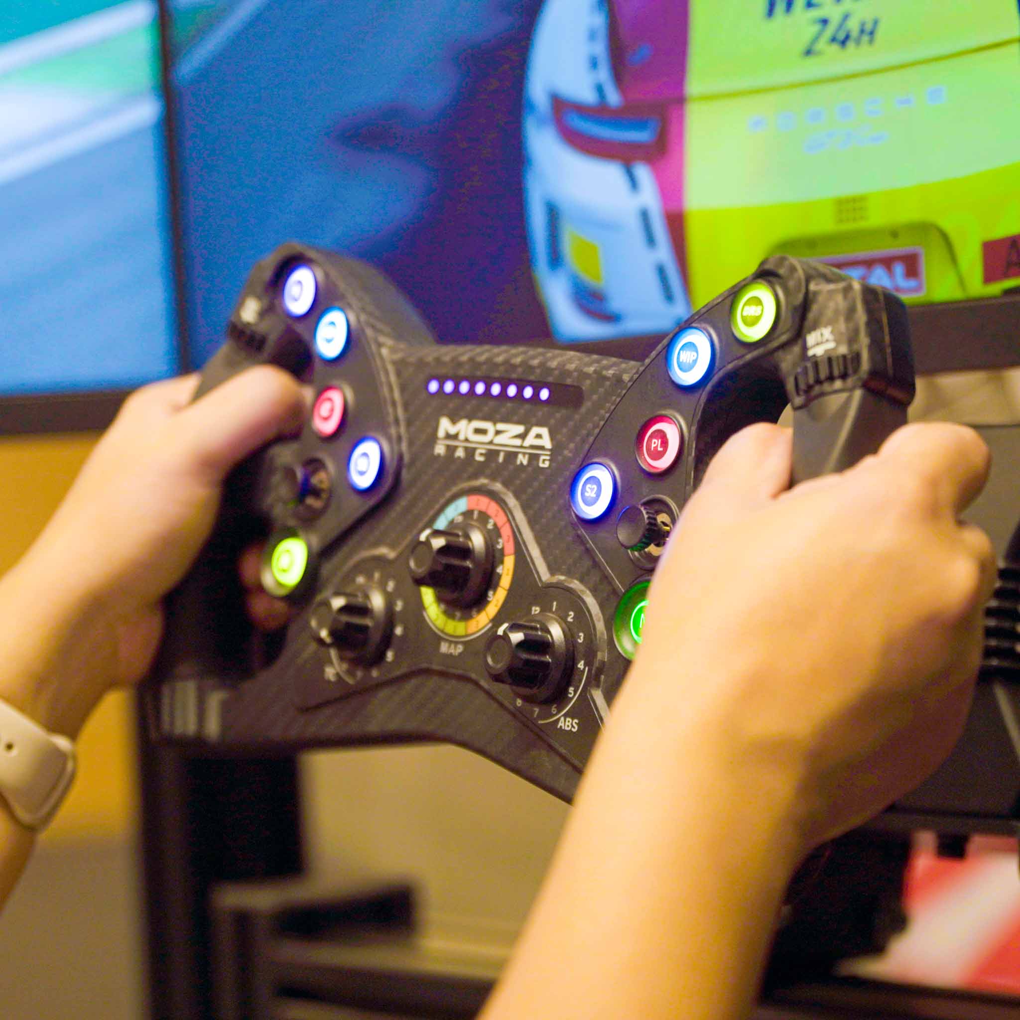 Sit in a pro-level cockpit, feel the torque on the steering. 